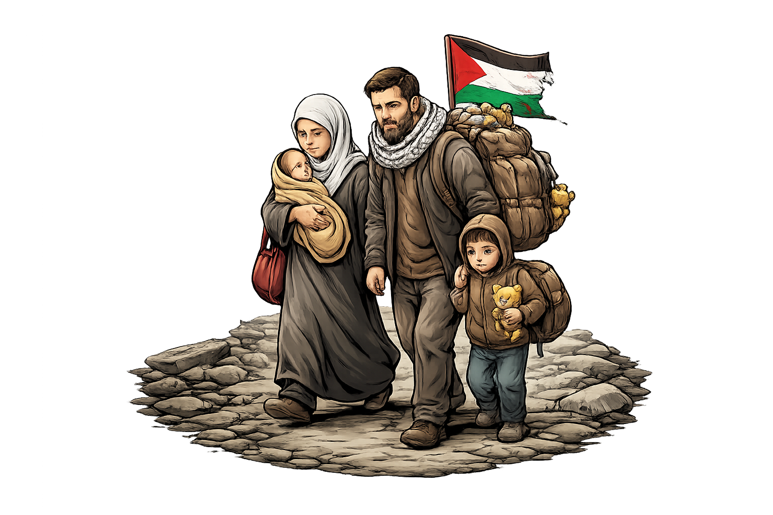 رحلة النزوح